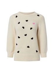 More & More Sweter damski z dzianiny Kobiety Sztuczne włókno beżowy|czarny wzorzysty, 40. Brązowe swetry More & More, bez wzorów, z dzianiny, bez ramiączek. Za 429.95 zł.