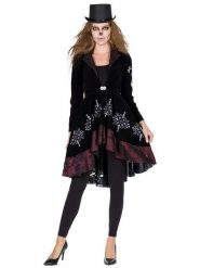 Party x People Płaszcz kostiumowy "Voodoo" w kolorze czarnym rozmiar: 46. Czarne płaszcze Party x People, bez wzorów, bez kaptura. Za 92.42 zł.