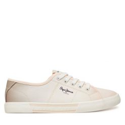 Tenisówki Pepe Jeans. Czerwone trampki Pepe Jeans, bez wzorów, z jeansu, bez zapięcia. Za 189.99 zł.