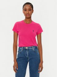 Polo Ralph Lauren T-Shirt 211898698031 Różowy Regular Fit. Czerwone t-shirty Polo Ralph Lauren, m, bez wzorów, z bawełny, bez kołnierzyka, bez ramiączek. Za 279.99 zł.
