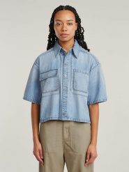 G-Star Koszula dżinsowa w kolorze błękitnym rozmiar: XL. Niebieskie koszule G-Star, xl, bez wzorów, z bawełny, retro, bez kołnierzyka, bez ramiączek. Za 209.82 zł.