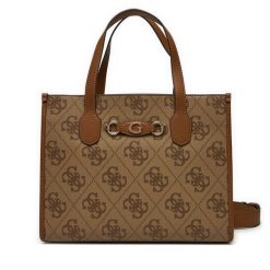 Torebka Guess. Brązowe torebki klasyczne Guess, z aplikacjami, klasyczne, bez dodatków. Za 369.99 zł.