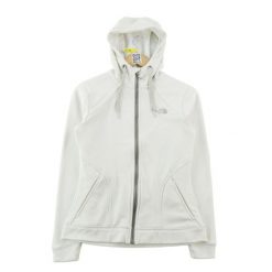 Kurtka polarowa damska z zamykanymi kieszeniami. Białe kurtki The North Face, m, bez wzorów, z materiału, sportowe, bez kaptura. Za 168.96 zł.
