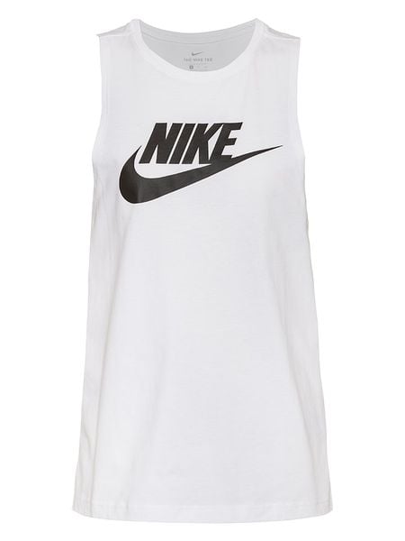Nike Top w kolorze białym rozmiar: L. Białe topy Nike, l, bez wzorów, bez kołnierzyka, bez ramiączek. Za 104.95 zł.