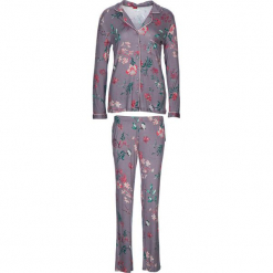 Piżama "Flower Dreams" w kolorze fiołkowym. Fioletowe piżamy marki LASCANA. W wyprzedaży za 113.95 zł.