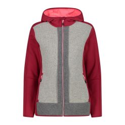 Damska kurtka z kapturem CMP. Czerwone kurtki CMP, bez wzorów, sportowe, z kapturem. Za 506.50 zł.