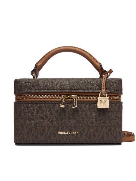 MICHAEL Michael Kors Torebka 32F5GQ1C0B Brązowy. Brązowe torebki klasyczne MICHAEL Michael Kors, bez wzorów, ze skóry, bez dodatków. Za 859.99 zł.