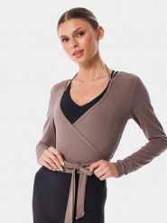 Carpatree Koszulka sportowa "Balletcore" w kolorze jasnobrązowym rozmiar: L. Brązowe t-shirty sportowe Carpatree, l, bez wzorów, bez ramiączek, outdoorowe. Za 91.99 zł.