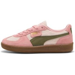 Buty sportowe Puma Palermo Jr. Czerwone buty treningowe Puma, bez wzorów, z zamszu, bez zapięcia. Za 490.00 zł.