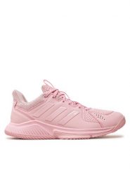 Adidas Buty halowe Court Flight JR8170 Różowy. Czerwone buty treningowe adidas, bez wzorów, ze skóry, bez zapięcia. Za 349.99 zł.