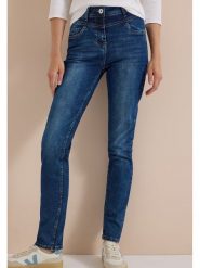 Cecil Dżinsy - Slim fit - w kolorze granatowym rozmiar: W28/L30. Niebieskie jeansy Cecil, l, z aplikacjami, ze skóry, klasyczne, z podwyższonym stanem. Za 174.95 zł.
