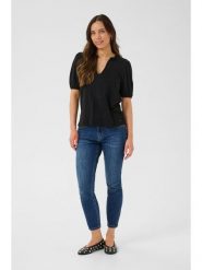 Cream Bluzka w kolorze czarnym rozmiar: S. Czarne bluzki Cream, s, bez wzorów, bez kołnierzyka, bez ramiączek. Za 60.99 zł.