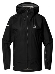 Haglöfs Kurtka przeciwdeszczowa "L,I,M GTX II" w kolorze czarnym rozmiar: XL. Czarne kurtki przeciwdeszczowe Haglöfs, l, bez wzorów, bez kaptura, outdoorowe. Za 630.93 zł.