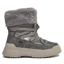Botki Caprice. Szare botki Caprice, bez wzorów, bez obcasa, na płaskiej podeszwie, bez zapięcia. Za 269.99 zł.