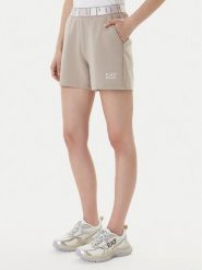 EA7 Emporio Armani Szorty sportowe 7W001153 AF12501 U6225 Beżowy Regular Fit. Brązowe szorty sportowe EA7 Emporio Armani, bez wzorów, z syntetyku. Za 359.99 zł.