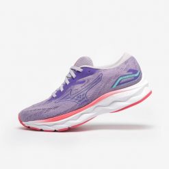 Buty do biegania damskie Mizuno Wave Impulse. Fioletowe buty do biegania Mizuno, bez wzorów, bez zapięcia, do biegania, mizuno wave. W wyprzedaży za 329.99 zł.