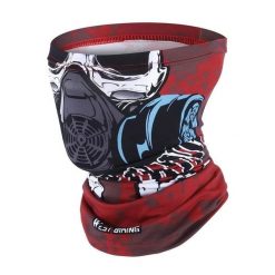 Letnia Magiczna Chusta Przeciw UV Szalik Jedwabny Czerwony Demon. Czerwone chusty WEST BIKING, na lato, bez wzorów, z elastanu, wakacyjne. Za 64.24 zł.