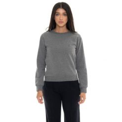 Bluza zimowa Leone 1947 Never Without Damen z Rundhalsausschnitt. Szare bluzy LEONE 1947 APPAREL, na zimę, bez wzorów, z bawełny, bez kaptura, na fitness i siłownię. W wyprzedaży za 147.35 zł.