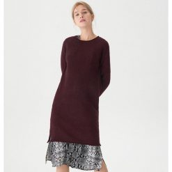 Długi sweter - Bordowy. Swetry marki DOMYOS. W wyprzedaży za 59.99 zł.
