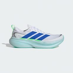 BUTY DO BIEGANIA SUPERNOVA GLIDE. Niebieskie buty do biegania adidas, bez wzorów, z gumy, bez zapięcia, do biegania. Za 569.00 zł.
