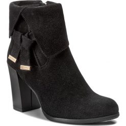Botki EVA MINGE - Sanchia 2E 17SM1372213EF 801. Czarne botki Eva Minge, ze skóry. W wyprzedaży za 249.00 zł.