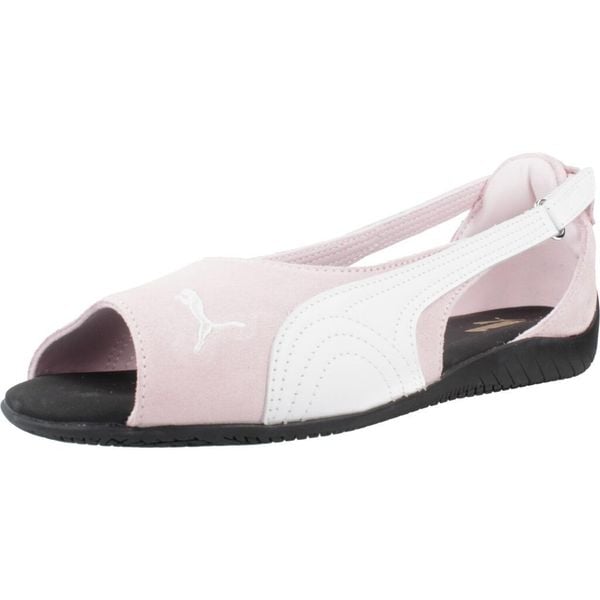 Sandały PUMA YELLOW SPEEDCAT SANDAL Rose. Białe sandały Puma, bez wzorów, ze skóry, bez obcasa, bez zapięcia. Za 297.99 zł.