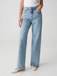 OPUS Dżinsy "Mivy" - Comfort fit - w kolorze błękitnym rozmiar: 36/L31. Niebieskie jeansy Opus, l, bez wzorów, klasyczne, z podwyższonym stanem. Za 165.99 zł.