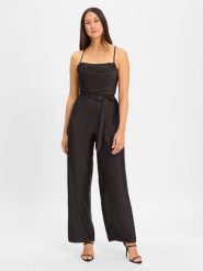 Luxuar Fashion Kombinezon Kobiety czarny, 32. Czarne kombinezony Luxuar Fashion, bez wzorów, eleganckie, bez kołnierzyka, bez ramiączek. Za 429.95 zł.
