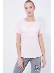 Plein Sport Koszulka w kolorze jasnoróżowym rozmiar: M. Różowe t-shirty sportowe Plein Sport, m, bez wzorów, bez ramiączek. Za 158.84 zł.