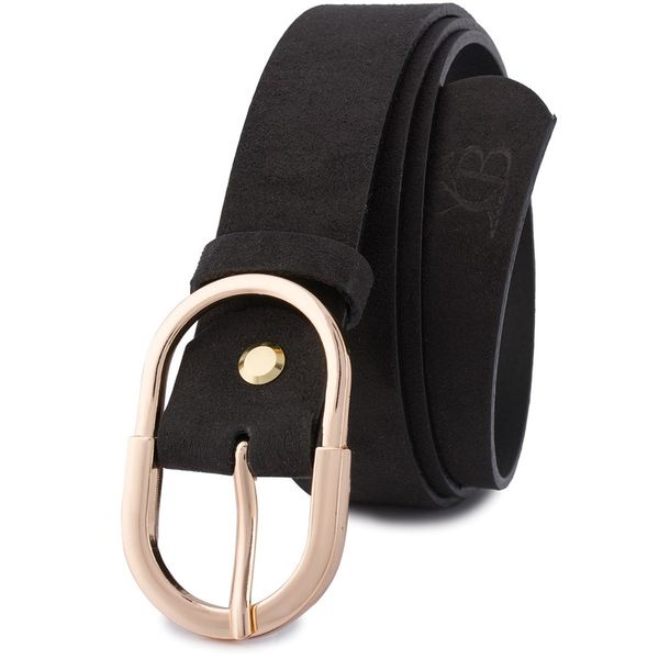 Pasek skórzany BELTIMORE r.90-105 cm E50 czarny. Czarne paski bez wzorów. Za 41.90 zł.