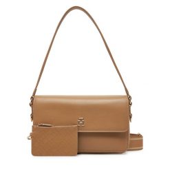 Torebka Tommy Hilfiger. Brązowe torebki klasyczne Tommy Hilfiger, bez wzorów, klasyczne, bez dodatków. Za 339.99 zł.