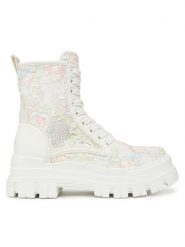 Buffalo Trapery Aspha Rld Bloom 1622576 Biały. Białe traperki Buffalo, bez wzorów, ze skóry, bez obcasa, bez zapięcia. Za 609.99 zł.