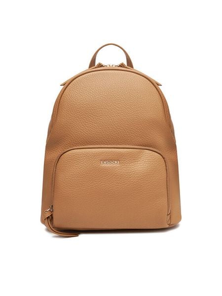 Lasocki Plecak C-LSK-L-003-08 Beżowy. Brązowe plecaki Lasocki, bez wzorów, z materiału, bez dodatków. Za 189.99 zł.