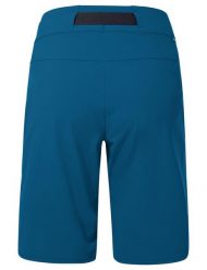 Spodenki damskie Badile Shorts II. Niebieskie szorty sportowe Vaude, bez wzorów, z materiału, narciarskie. Za 429.00 zł.