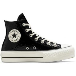 Buty sportowe Converse Chuck Taylor All Star Lift. Czarne buty treningowe Converse, bez wzorów, z syntetyku, bez zapięcia. Za 590.00 zł.