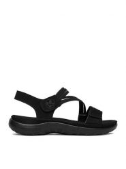 Rieker Sandały CEO-64870-02 Czarny. Czarne sandały Rieker, bez wzorów, ze skóry, bez obcasa, na płaskiej podeszwie, bez zapięcia. Za 319.99 zł.