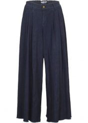 Spódnico-spodnie dżinsowe. Niebieskie jeansy bonprix, bez wzorów, z jeansu. Za 149.99 zł.