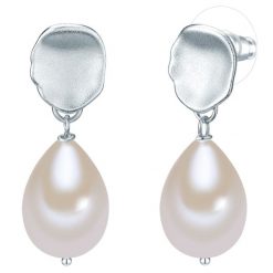 Lulu & Jane Kolczyki Stop metali Srebrny 1 ct Damski. Szare kolczyki Lulu & Jane, z perłą, srebrne. Za 79.99 zł.