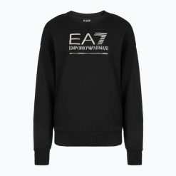 Bluza damska EA7 Emporio Armani Train Visibility. Czarne bluzy EA7 Emporio Armani, xs, bez wzorów, z bawełny, eleganckie, bez ramiączek, bez kaptura. Za 349.99 zł.