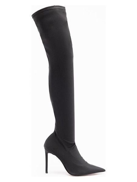 Aldo Botki w kolorze czarnym an obcasie rozmiar: 35. Czarne botki Aldo, bez wzorów, eleganckie, bez obcasa, na szpilce, bez zapięcia. Za 244.95 zł.