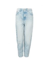 Tommy Jeans Jeansy "Mom Jean" | DW0DW11561 | Mom Jean | Kobieta | Błękitny. Niebieskie jeansy Tommy Hilfiger, bez wzorów, z bawełny. W wyprzedaży za 279.00 zł.
