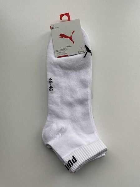 Skarpety unisex Puma QUARTER. Czarne skarpetki Puma, bez wzorów, z syntetyku. Za 71.66 zł.
