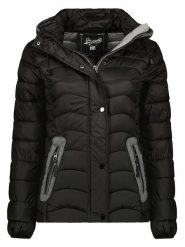 Geographical Norway Kurtka pikowana "Dariella" w kolorze czarnym rozmiar: XXL. Czarne kurtki Geographical Norway, xxl, bez wzorów, bez kaptura. Za 159.82 zł.