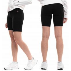 Spodenki damskie Champion Biker Pants. Czarne szorty sportowe Champion, bez wzorów. Za 90.99 zł.