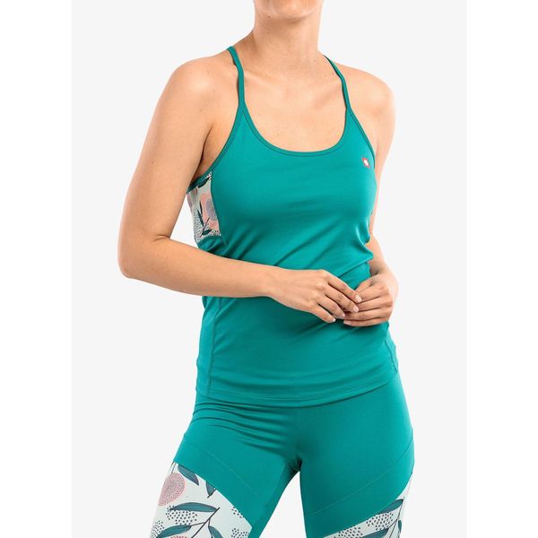 Damski tank top Ocun Artista green. Zielone topy Ocun, m, bez wzorów, sportowe, bez kołnierzyka, bez ramiączek. Za 163.20 zł.