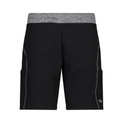 Szorty damskie CMP. Czarne szorty CMP, bez wzorów, sportowe. Za 178.50 zł.