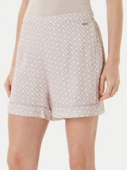 BOSS Szorty piżamowe Sateen 50545612 Beżowy Regular Fit. Brązowe piżamy Boss, s, bez wzorów, z wiskozy, bez kołnierzyka, bez ramiączek. Za 239.99 zł.