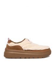 Hunter Półbuty CEO-H3-157 Beżowy. Brązowe półbuty wsuwane Hunter, bez wzorów, z materiału, bez obcasa, na płaskiej podeszwie. Za 269.99 zł.