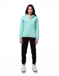 Dres damski Leone 1947 Apparel Bright bluza i spodnie z kapturem i zamkiem. Niebieskie bluzy LEONE 1947 APPAREL, m, bez wzorów, z bawełny, bez ramiączek, z kapturem. Za 189.41 zł.