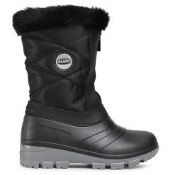 Śniegowce Olang. Czarne śniegowce Olang, bez wzorów, bez zapięcia. Za 329.99 zł.